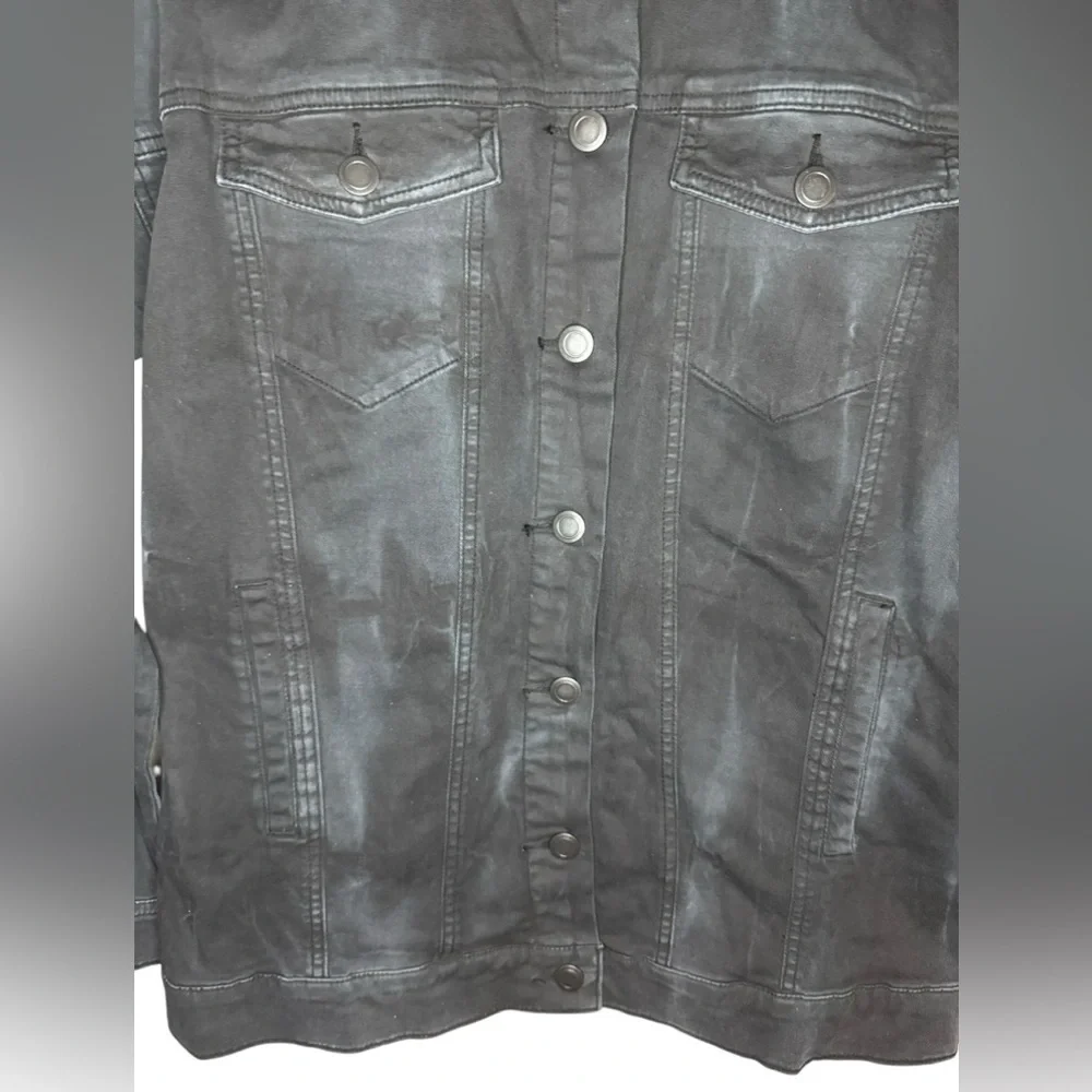 Free People Oversized Tie Dye Denim Jacket Size M - Picture 3 of 8
